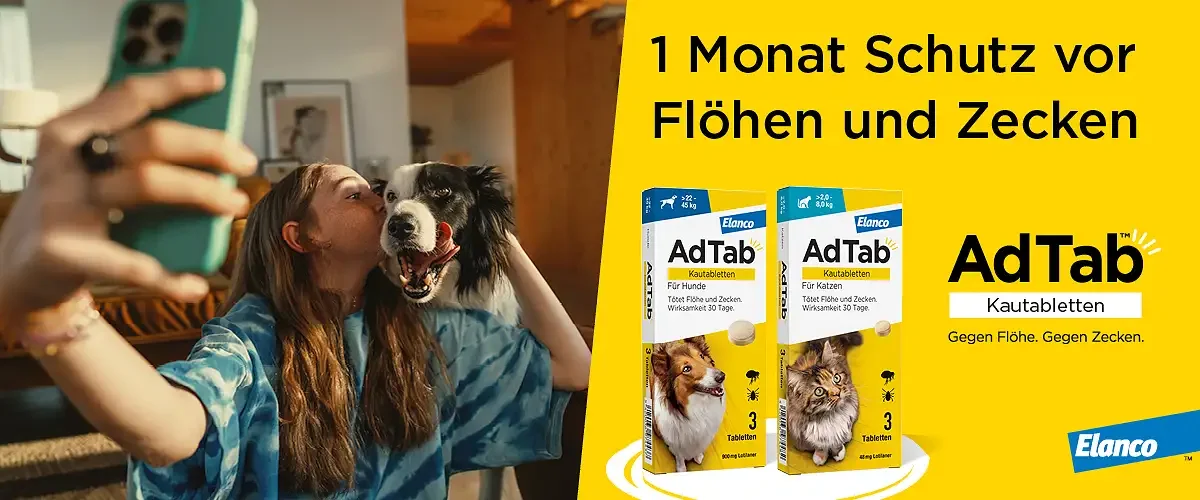 AdTab: Die leckere Kautablette gegen Flöhe & Zecken