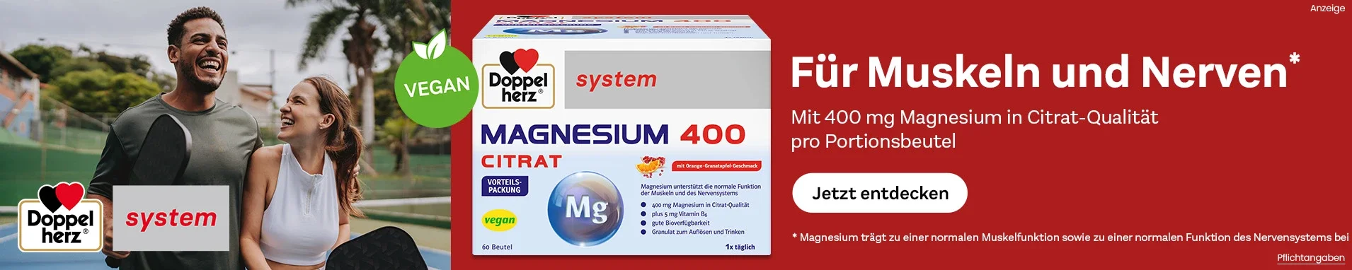Doppelherz Magnesium 400 Citrat system G