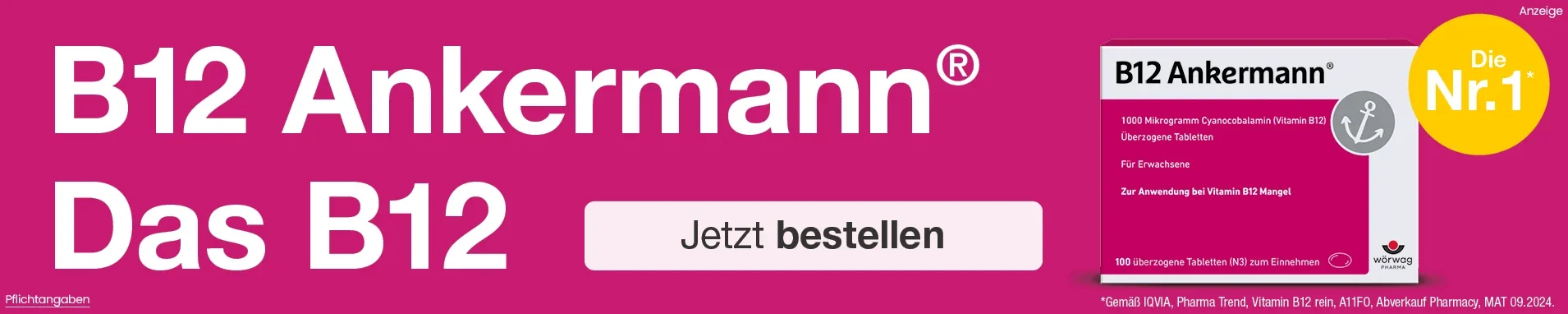 B12 Ankermann 1.000 µg Tabletten
