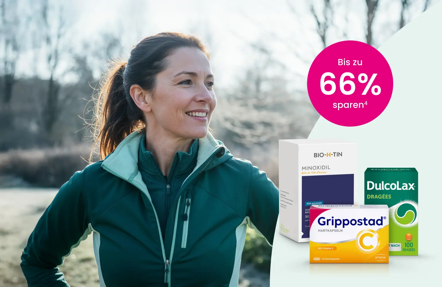 Entdecken Sie die DocMorris Winter Sale Angebote und sparen Sie jetzt bis zu 66% auf Gesundheitsprodukte, Beauty, Nahrungsergänzungsmittel und mehr.