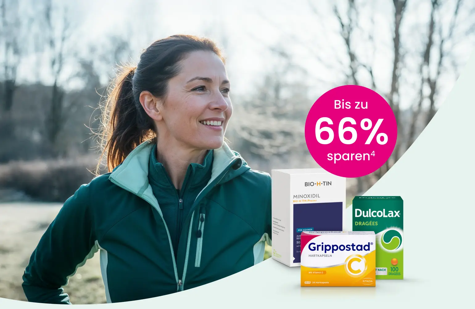 Entdecken Sie die DocMorris Winter Sale Angebote und sparen Sie jetzt bis zu 66% auf Gesundheitsprodukte, Beauty, Nahrungsergänzungsmittel und mehr.