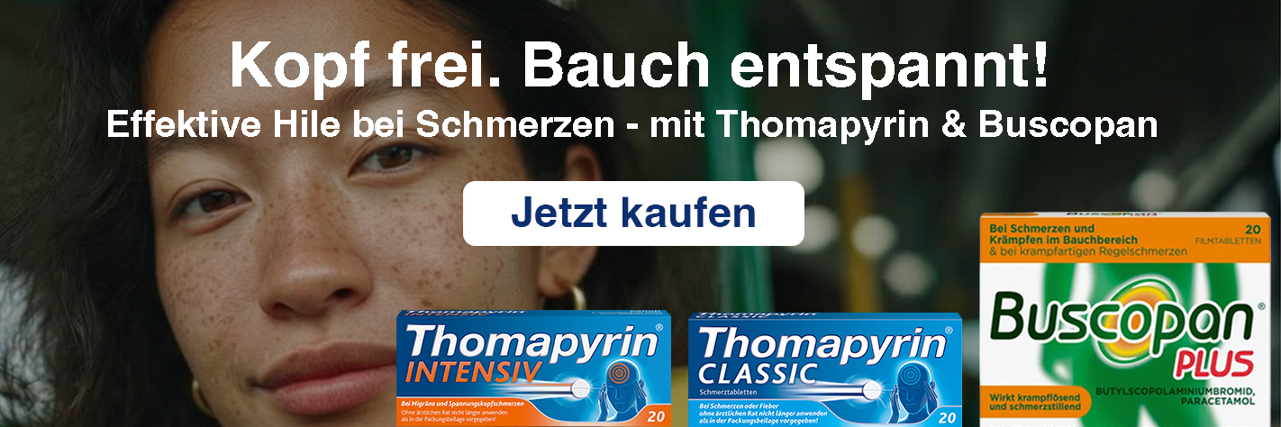 Thomapyrin & Buscopan bei DocMorris kaufen