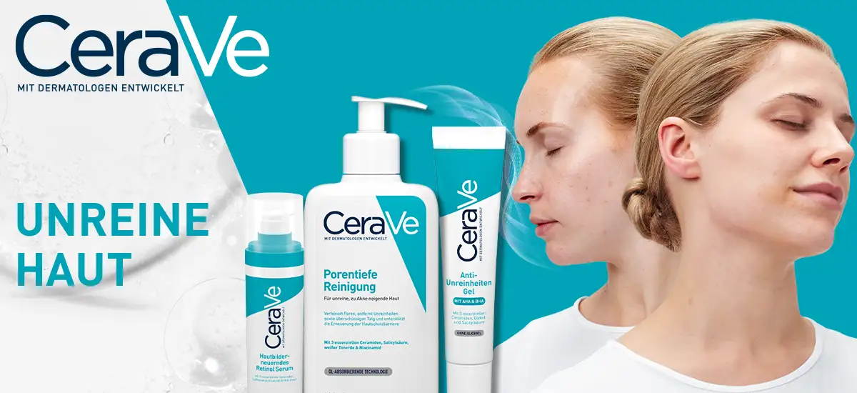 CeraVe Produkte gegen unreine Haut jetzt bei DocMorris kaufen.