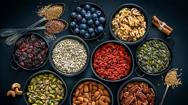 Schalen mit Superfood