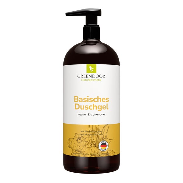 GREENDOOR Basisches Duschgel XL Ingwer Zitronengras 500 ml