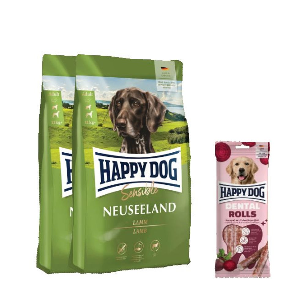 Sensible Neuseeland Doppelpack + Dental Snacks Dental Rolls 25,1 kg