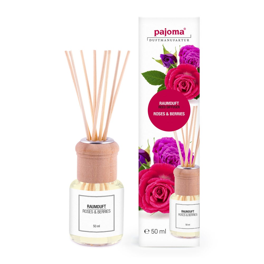 pajoma® Raumduft 50 ml inkl. Duftstäbchen, Roses & Berries 50 ml
