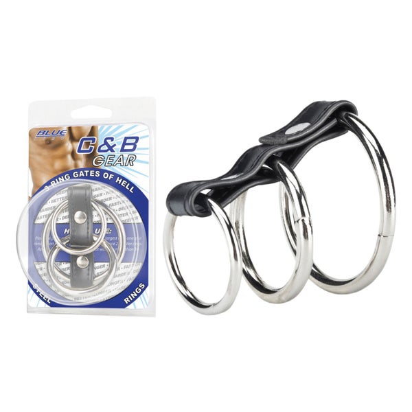 Blue Line - 3-teiliges Penisring-Set 1 St