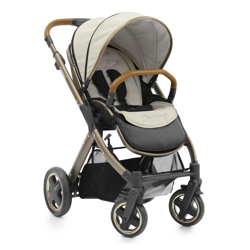 Kinderwagen Oyster2 Special Edition Bronze Komplettset mit Fußsack und Wickeltasche