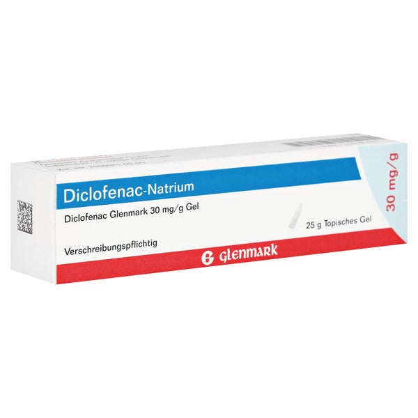 Diclofenac Glenmark 30 Mg/g Gel 25 g