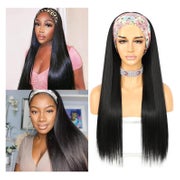 Perücke Damen Stirnband glatte Haare synthetisch 26 Zoll Sch 1 St