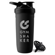Protein Shaker Edelstahl Trinkflasche - Schwarz 1 St