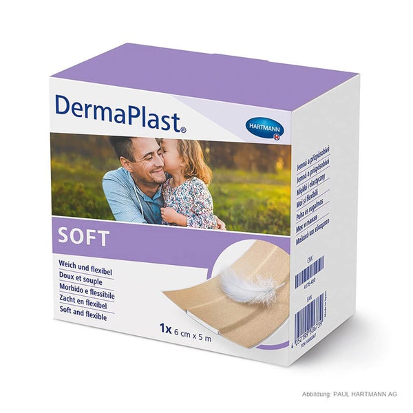 Hartmann DermaPlast soft Wundpflaster 5 m x 6 cm