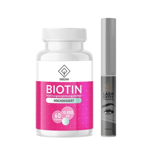 Enolenia® Wimpernserum & Biotin Kapseln | Beauty Care Set 7 ml