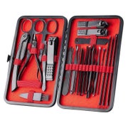 XMOSNZ Maniküre Pediküre Set 24-teilig Edelstahl Nagelknipse 1 St