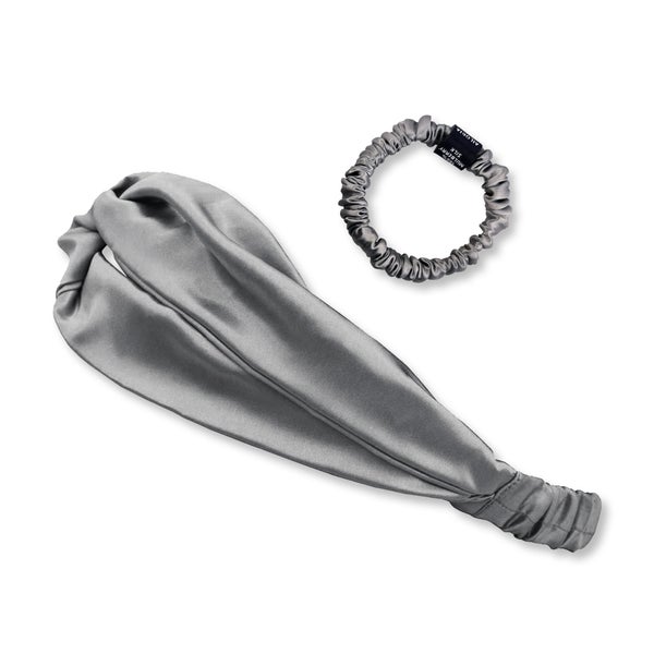 SOYEUX & DOUX Set Headband und Scrunchie S aus Seide 2 St