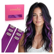 Clip in Extensions Echthaar Remy Haarverlängerung 55cm-30g-6 1 St