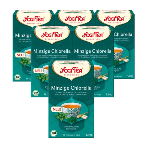 Yogi Tea - Minzige Chlorella Bio Kräutertee | 6 x 34 17 St