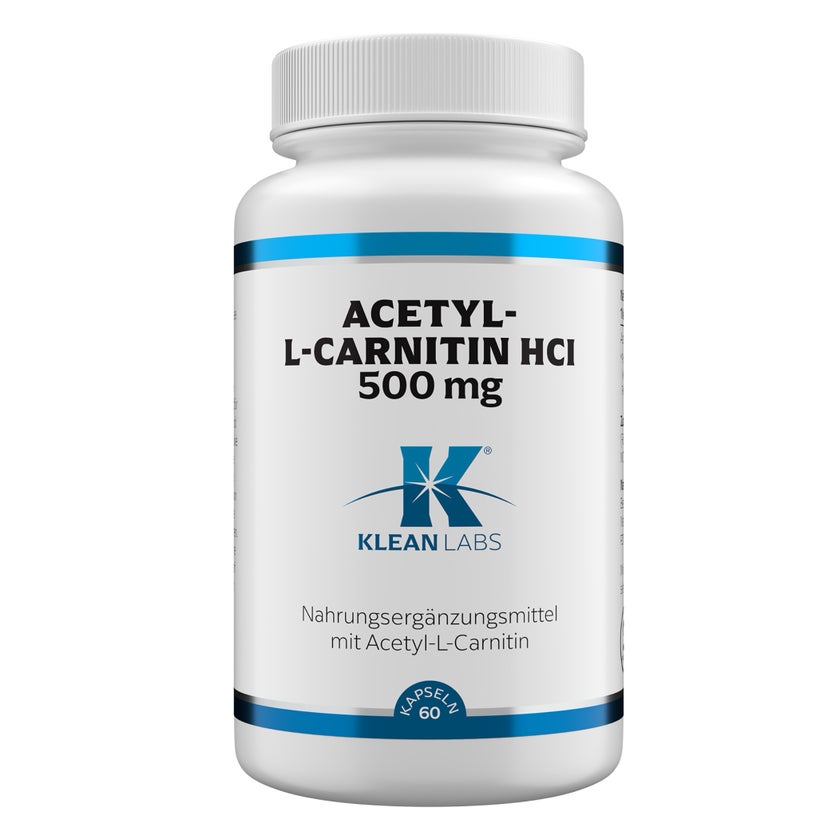 acetyl l carnitin nebenwirkungen Acetyl-l-carnitin Hcl 500 Mg Klean Labs Kapseln 60 St online kaufen