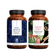 Sport-Paket: Magnesium & Aminosäuren in einem veganen Bundle - KRAFTRESERVE & AMINOKRAFT - NATURTREU® 365.5 g