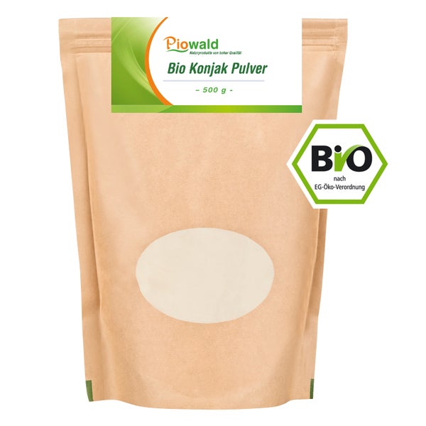 Piowald BIO Konjak Pulver, Glucomannan 500 g