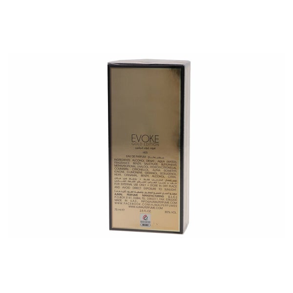 Ajmal Evoke Gold Eau De Parfum Spray 75ml für Frauen 0,075 l