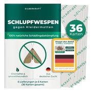 Silberkraft Schlupfwespen gegen Kleidermotten 6 x 6 Karten 36 St