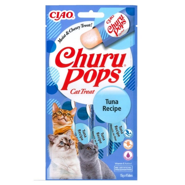 INABA Churu Pops Tuna 4x15g mit Thunfisch für Katzen 0,06 kg
