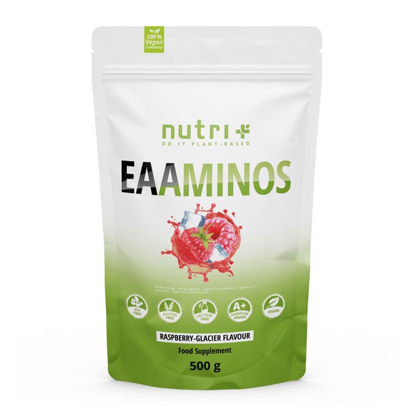nutri+ EAA Pulver Aminosäurekomplex- Raspberry Glacier- 500g 500 g