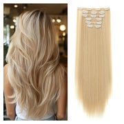 Clip In Extensions Haarverlängerung 65 cm Naturblond mix Ble 1 St