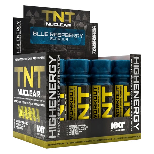 NXT Nutrition TNT Nuclear Shots Blue Raspberry