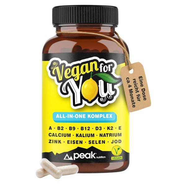 peak nutrition Vegan for You Multivitamin All-in-One für Erwachsene 120 St
