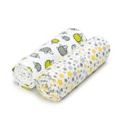 T-TOMI Stoffbadetücher Grey hedgehogs 2 St