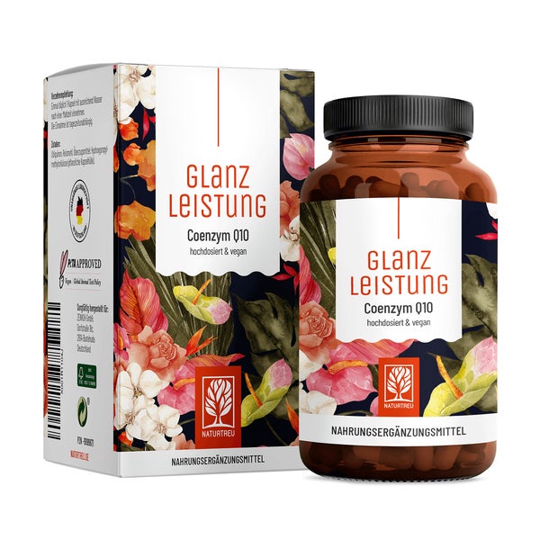 Coenzym Q10 hochdosiert - GLANZLEISTUNG - 180 vegane Kapseln - NATURTREU® 2 x 90  St
