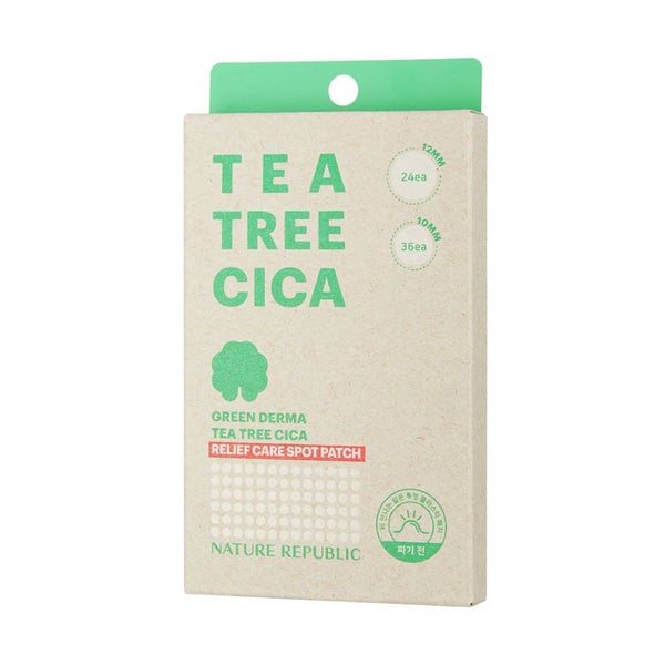 NATURE REPUBLIC Green Derma Tea Tree Cica Akne-Pflaster Vorbehandlung 60 St