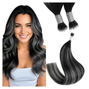 Nanoring Extensions Echthaar 55 cm Nano 2 Nano 3 Schwarz Omb 1 St