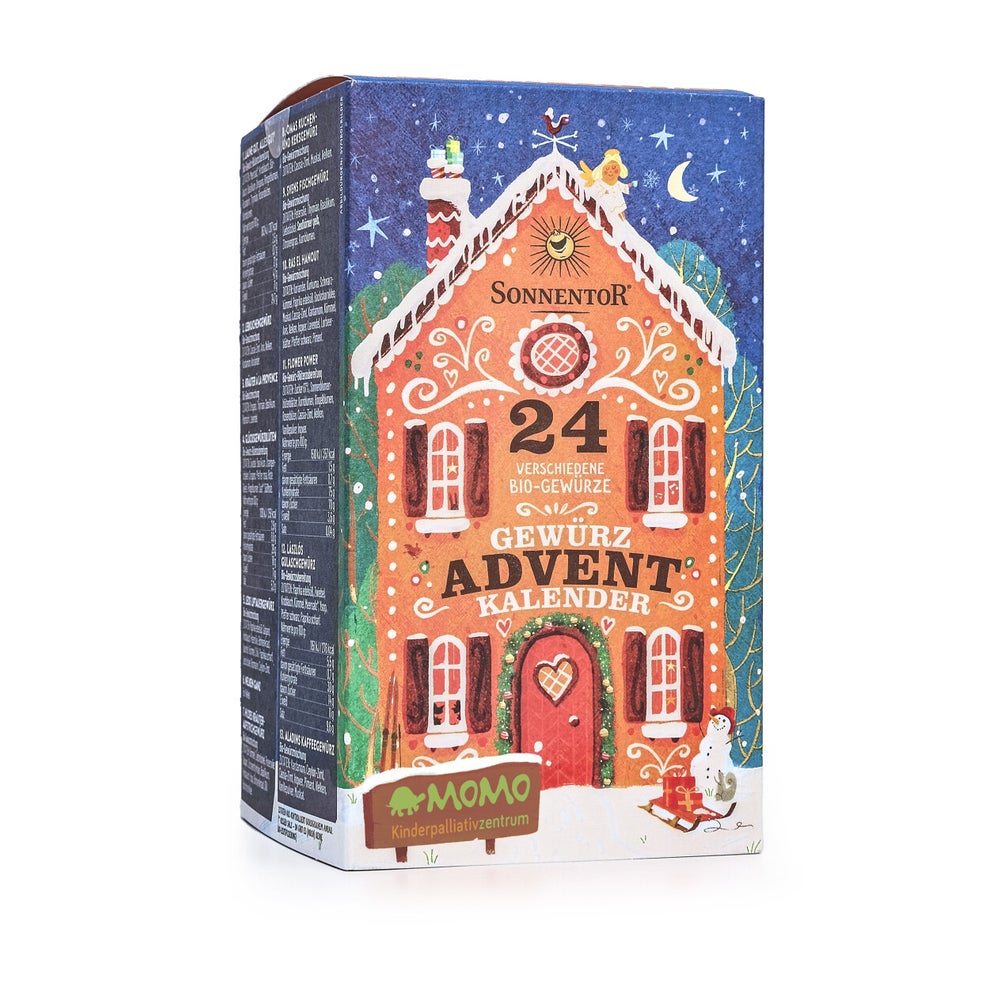 Gewürz Adventkalender Bio 118 g – 24 Bio-Gewürze für die Adventszeit 24 St