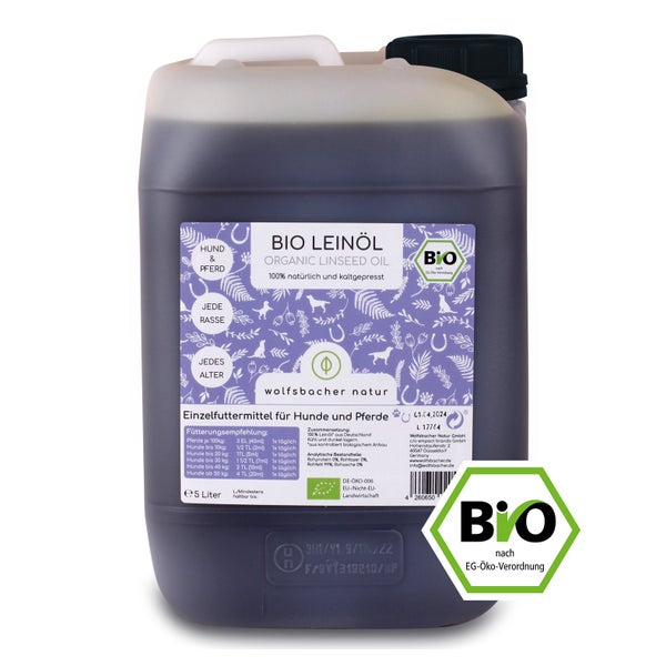 Wolfsbacher Natur Bio Leinöl 5 l