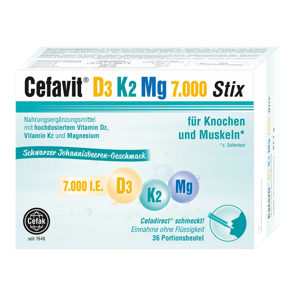 Cefavit D3 K2 Mg 7.000 I.e. Stix Granulat 36 St