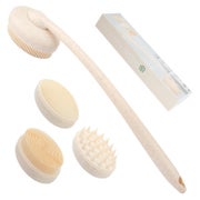 3-in-1 Silikon Körper-Rückenschrubber mit Langem Griff & 3 B 1 St
