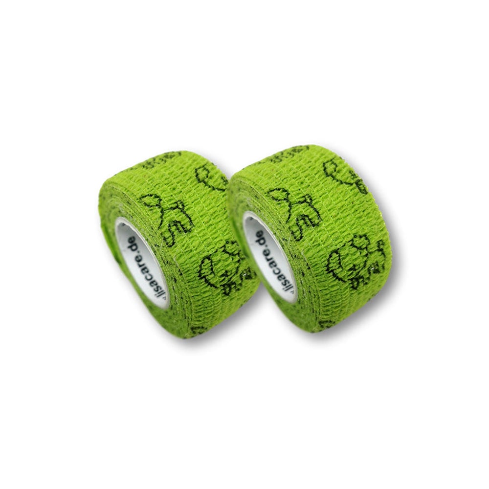LisaCare Fingerpflaster 2,5cm x 4,5m - 2er Hund Grün 2 St