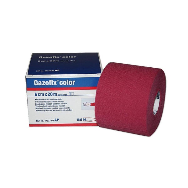BSN Gazofix color selbsthaftende Fixierbinde 6 cm x 20 m 6 Rollen - Pink