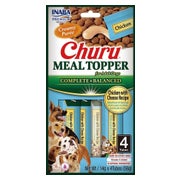 INABA Dog Meal Topper Chicken Cheese 4x14 g Cremiges Hühnerfleisch und Käse als Zusatz für Hundefutter 0,056 kg