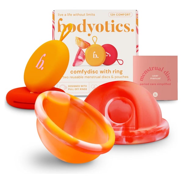 Bodyotics Menstruationsscheibe Wiederverwendbar S & L Orange 2 St
