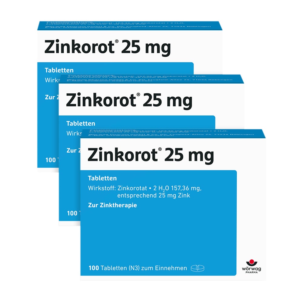 Zinkorot 25 mg Dreierpack 3X100 St
