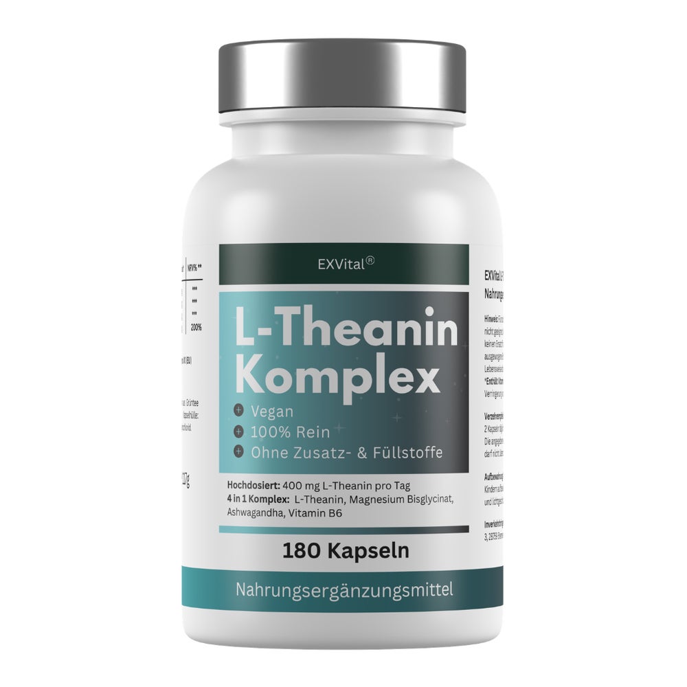 EXVital® L-Theanin Komplex Kapseln mit Ashwagandha 117 g