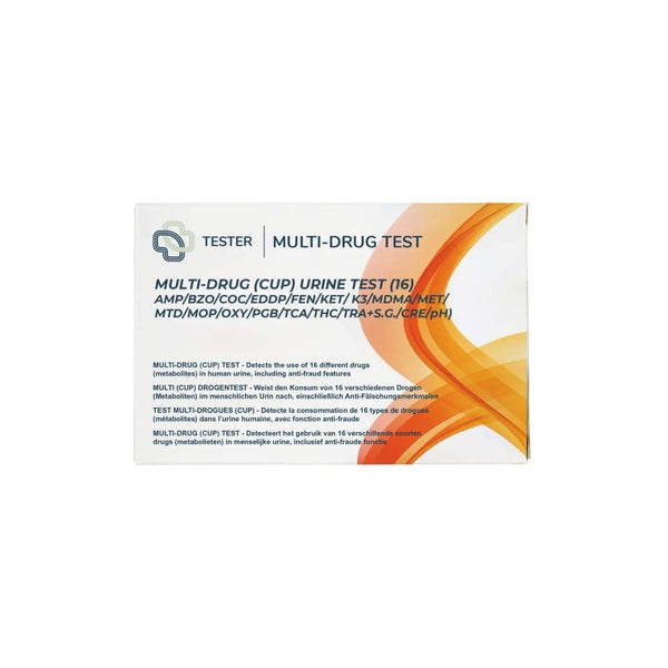 The Tester - Multi-Drug 16 Drogenscreening Urin Selbsttest 1 St