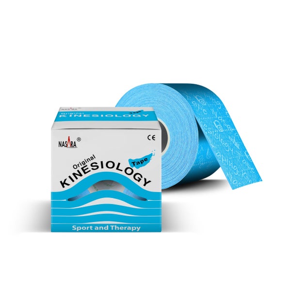NASARA Kinesiologie Tape (5cm x 5m) in Blau 1 St