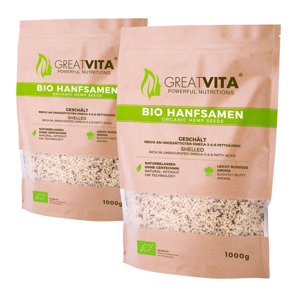 GreatVita Bio Hanfsamen 2000 g