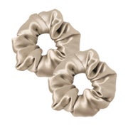 Seide Haarringe Damen Pferdeschwanzhalter Haarband Taupe 2er 1 St